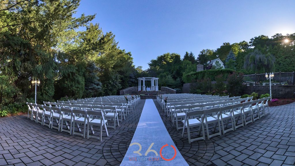 Valley Regency Wedding and event venue outdoor ceremony Clifton, NJ photo by 360sitevisit.com