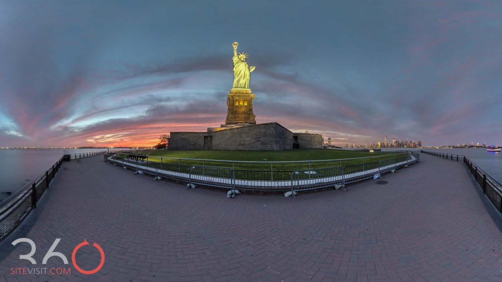 Statue of Liberty at Sunset