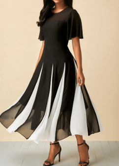 Elegant for any wedding style, Bridesmaid dress Black