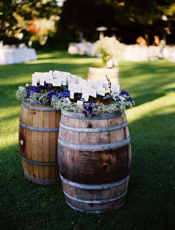 Rustic wedding dinner place card