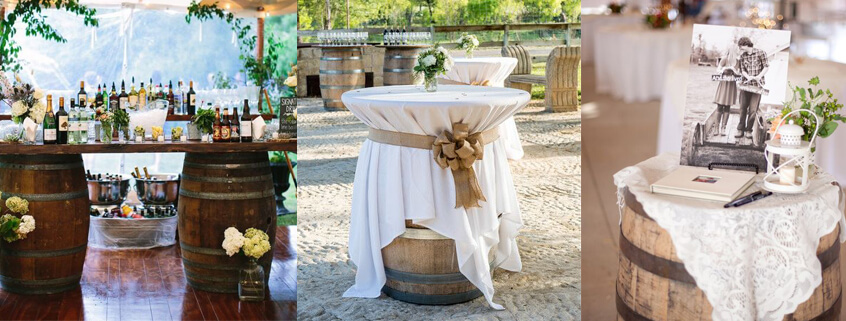 Rustic wedding table
