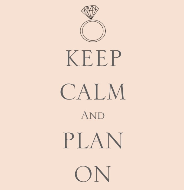Keep Calm and plan your DIY wedding