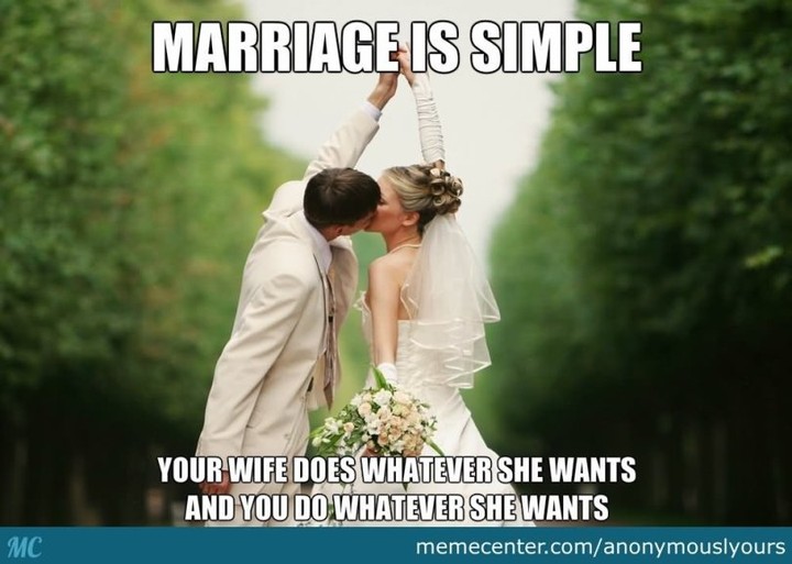 wedding meme - Happy wife, happy life