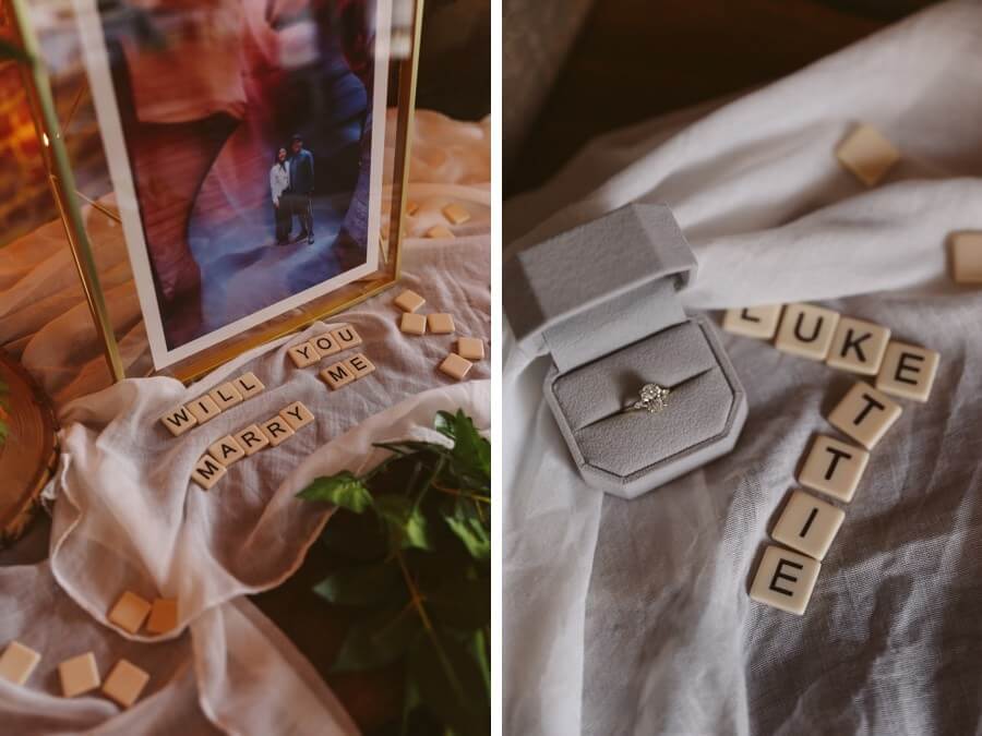 propose during a game after dinner