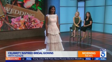 AZAZIE Celebrity Inspired Bridal Gowns - KTLA Morning News