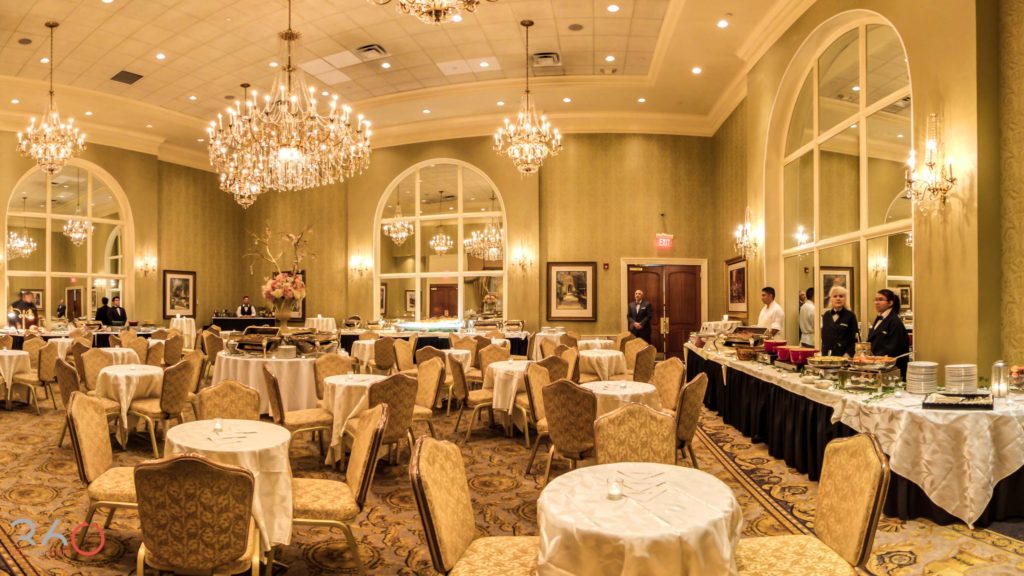 Il Villaggio wedding in Carlstadt, NJ Cocktail Hour room with staff