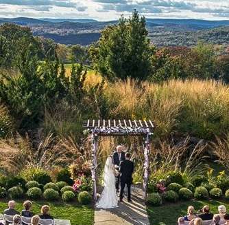 Ceremony at Crystal Springs resort in New Jersey