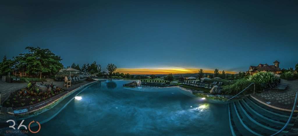 Crystal Springs Resort vista 180 pool shot by 360sitevisit