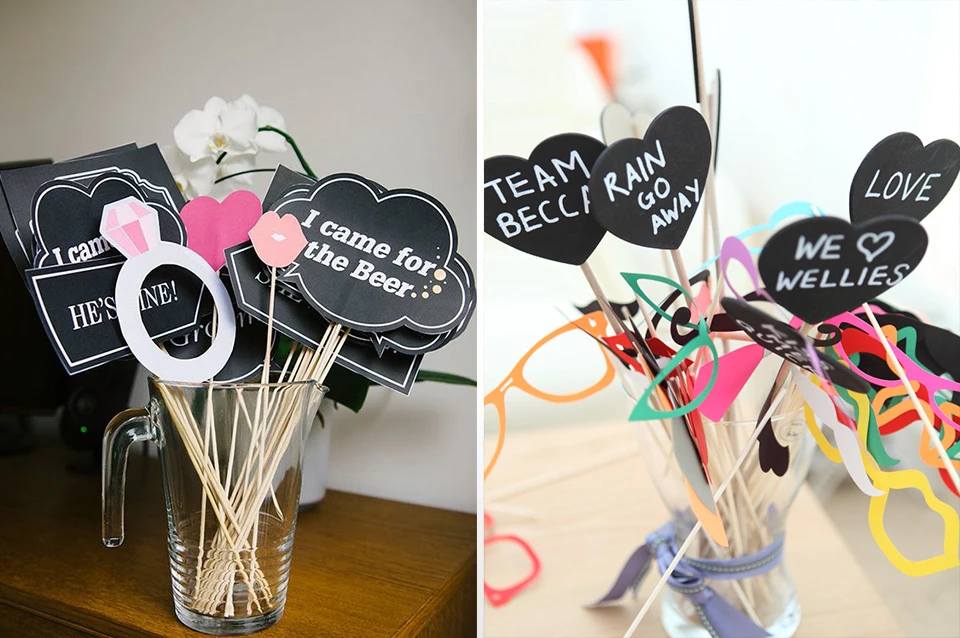 wedding quotes diy photobooth props
