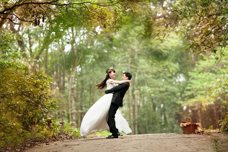 Bride & Groom photo nature photography