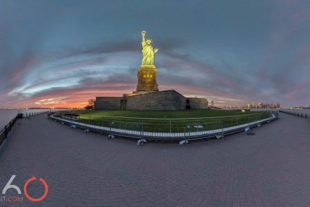 Liberty Island lady liberty amazing sunset by 360sitevisit